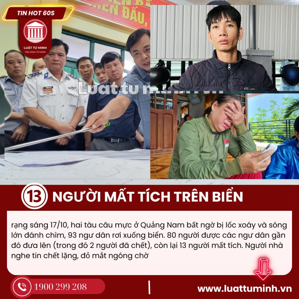 13 Người mất tích trên biển