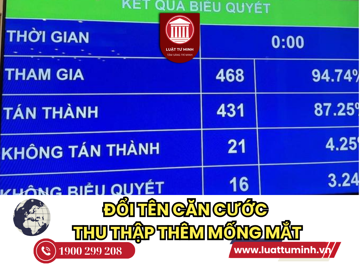 Đổi tên Thẻ Căn Cước