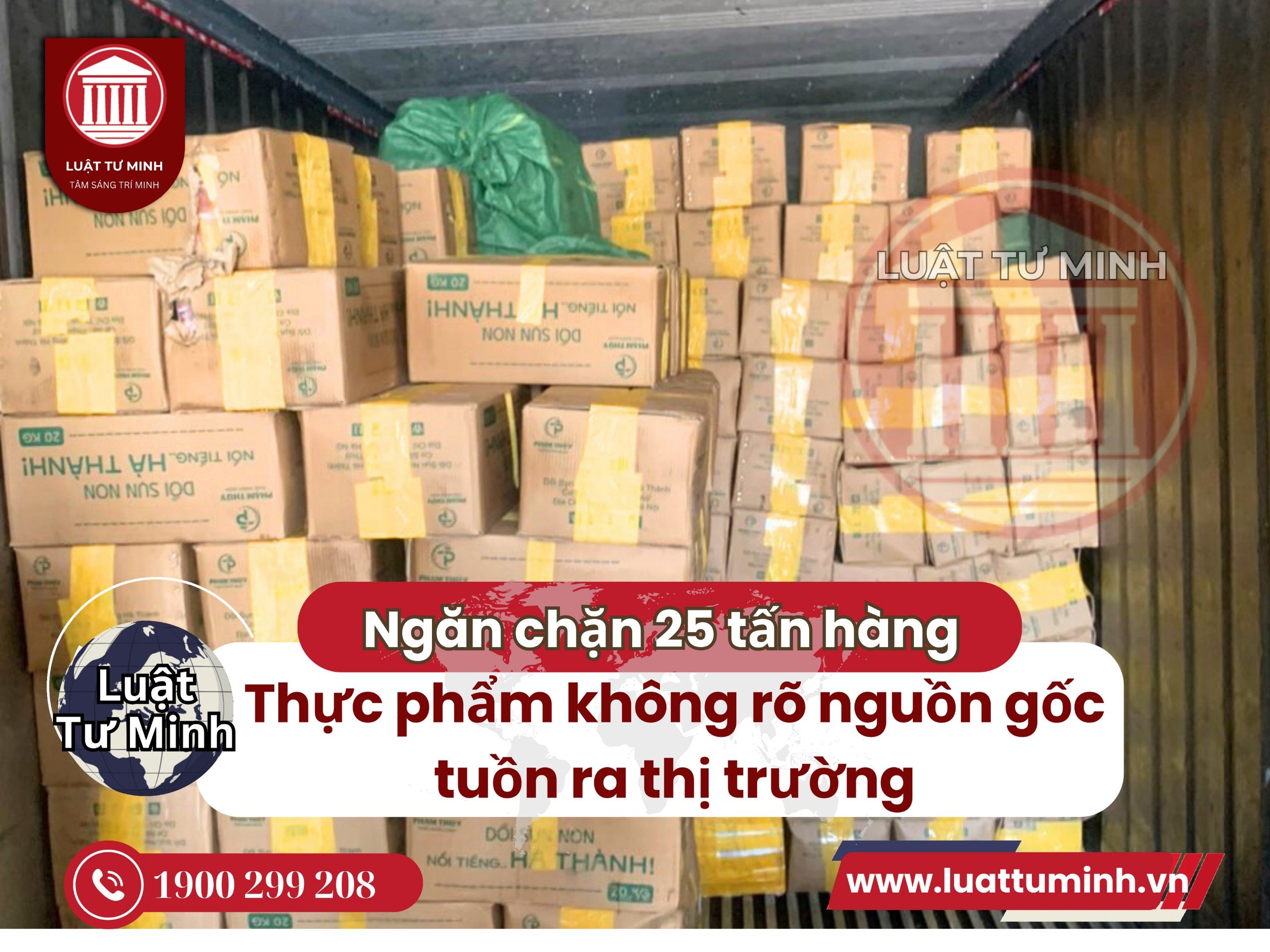 TPHCM: Chặn kịp thời 25 tấn thực phẩm không rõ nguồn gốc chuẩn bị tuồn ra thị trường