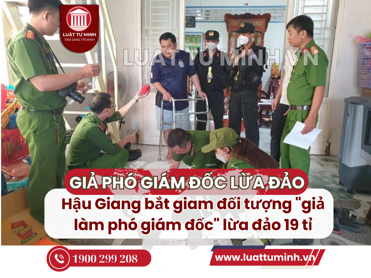 Hậu Giang bắt tạm giam đối tượng lừa đảo hơn 19 tỉ đồng