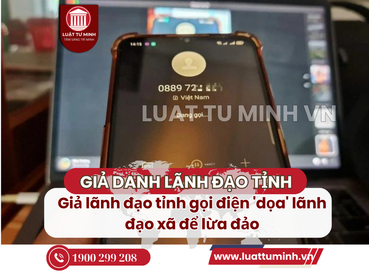 Giả lãnh đạo tỉnh gọi điện 'dọa' lãnh đạo xã để lừa đảo