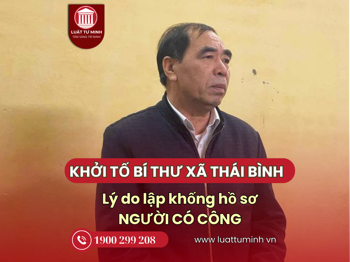 Khởi tố bí thư xã ở Thái Bình do lập khống hồ sơ người có công - Luật Tư Minh