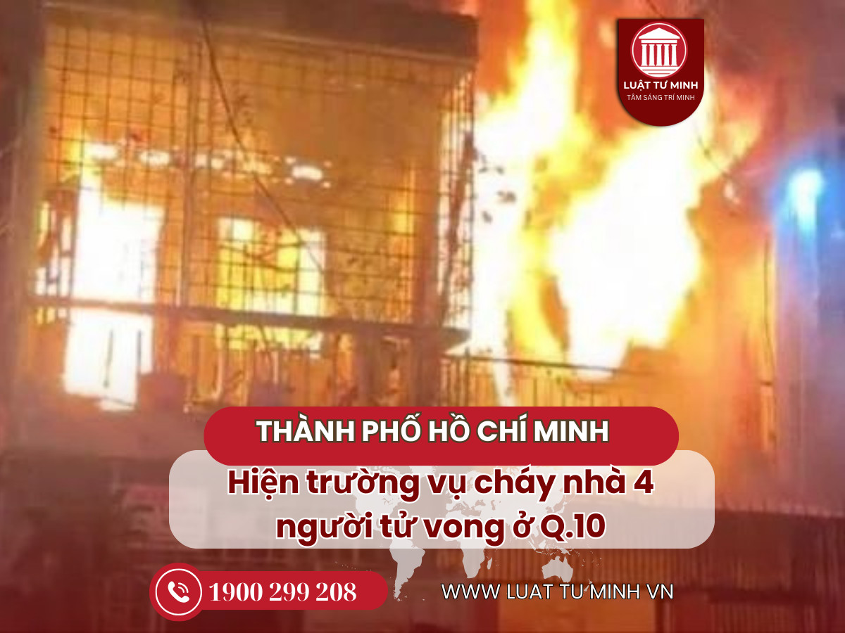 TP.HCM: Hiện trường vụ cháy nhà 4 người tử vong ở Q.10 