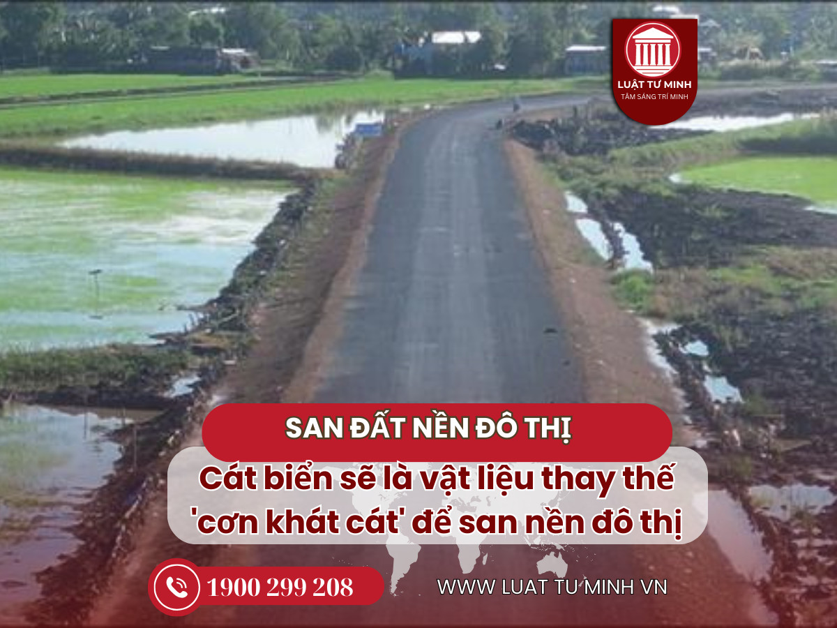 Cát biển sẽ là vật liệu thay thế 'cơn khát cát' để san nền đô thị, đắp đường cao tốc