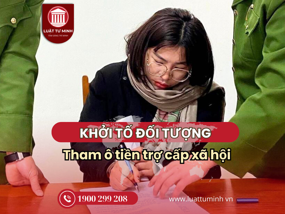 Khởi tố đối tượng tham ô tiền trợ cấp xã hội