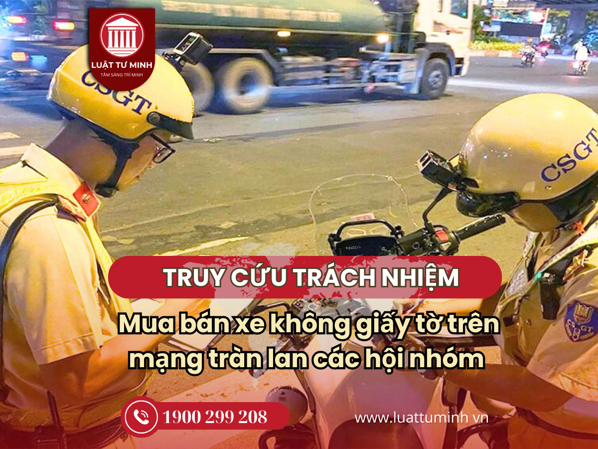 Tràn lan hội nhóm mua bán xe không giấy tờ trên mạng