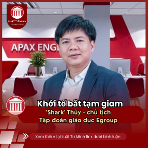 khởi tố bị can bắt tạm giam Shark Thuỷ