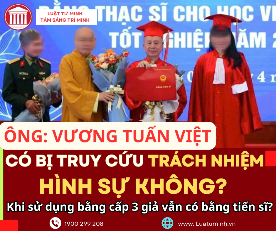 TS Vương Tuấn Việt (Thích Chân Quang) có bị truy cứu trách nhiệm Hình sự không ?